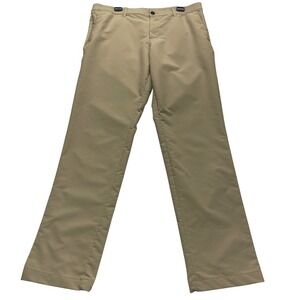 Banana Republic Men Khaki Flat‎ Front Chino Pants Size 36x34 Golf Casual